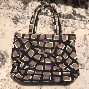 Kate spade printed canvas tote